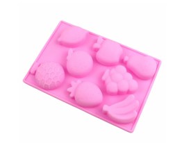 Molde silicona 8 frutas